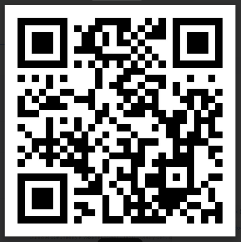 QR kód pro příspěvek na obnovu Motýlí Chaloupky